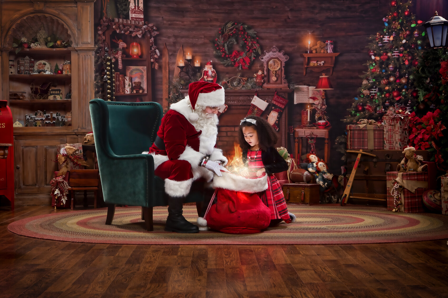 Gallery of Children’s Portraits with Santa Claus, Ohio Valley